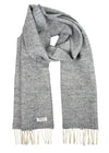 McNutt Lambswool Scarf | Light Grey Tweed