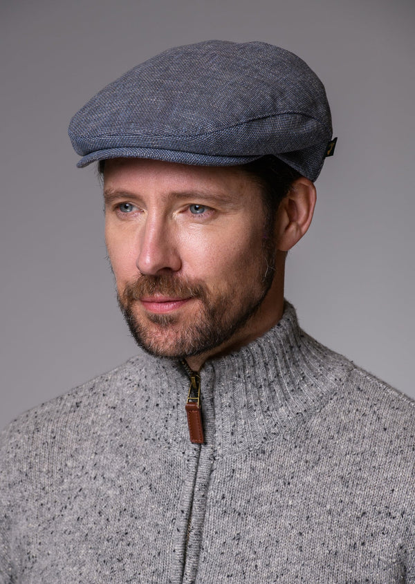 Mucros Linen Flat Cap