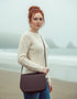 Luxury Irish Leather Saddle Bag - Brown