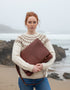 Luxury Irish Leather Satchel Bag - Tan