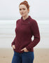 Claddagh Zip Skellig Aran Cardigan | Raspberry