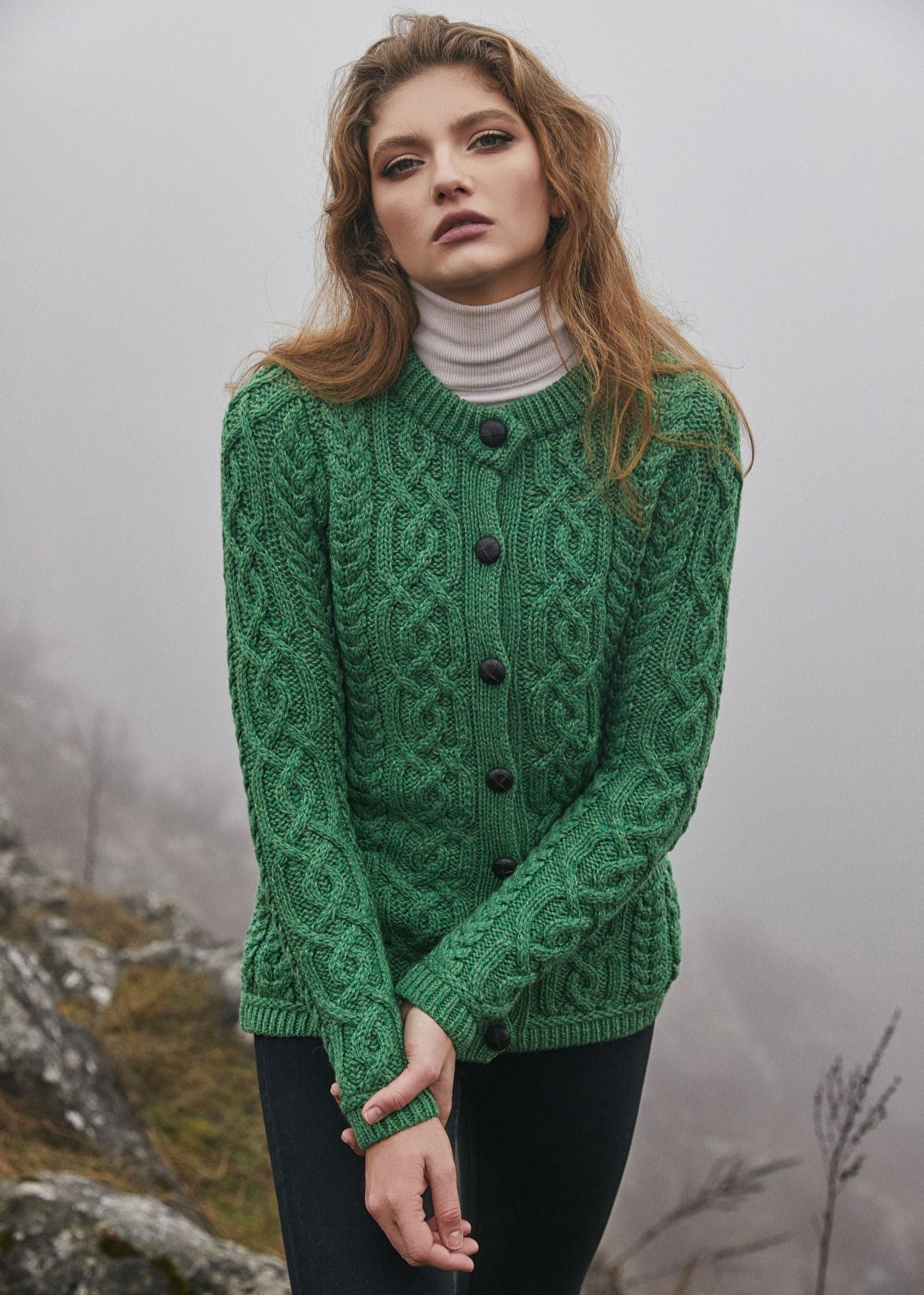 Ladies Aran Cardigan | Kiwi