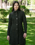 Aran Cable Signature Coat | Army Green | 100% Merino Wool | Made in Ireland