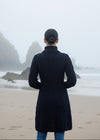 Aran Cable Signature Coat | Navy