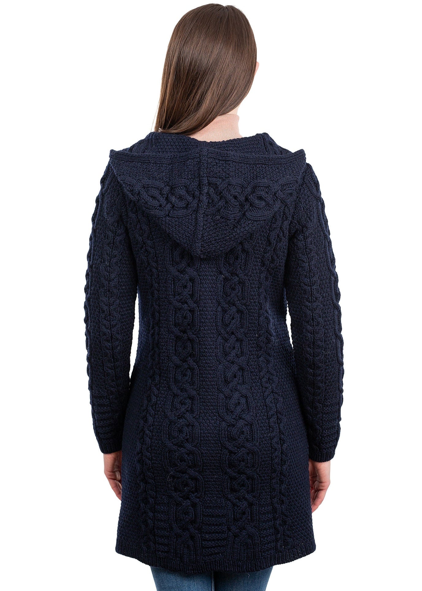Celtic Aran Jacket | Navy