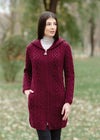 Celtic Aran Jacket | Raspberry