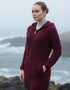 Celtic Aran Jacket | Burgundy