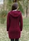 Celtic Aran Jacket | Raspberry