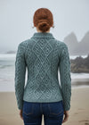 Ladies Aran Cable Knit Sweater | Skylight