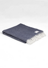 McNutt Blanket Throw | Navy Herringbone