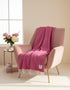 McNutt Herringbone Throw | Aurora Pink