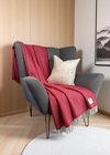 McNutt Herringbone Throw | Holly Red