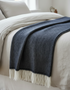 McNutt Midnight Herringbone Blanket