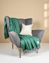 McNutt Wool Throw | Summer Green