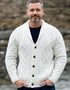 Men's Shawl Button Cardigan | Natural - Clearance