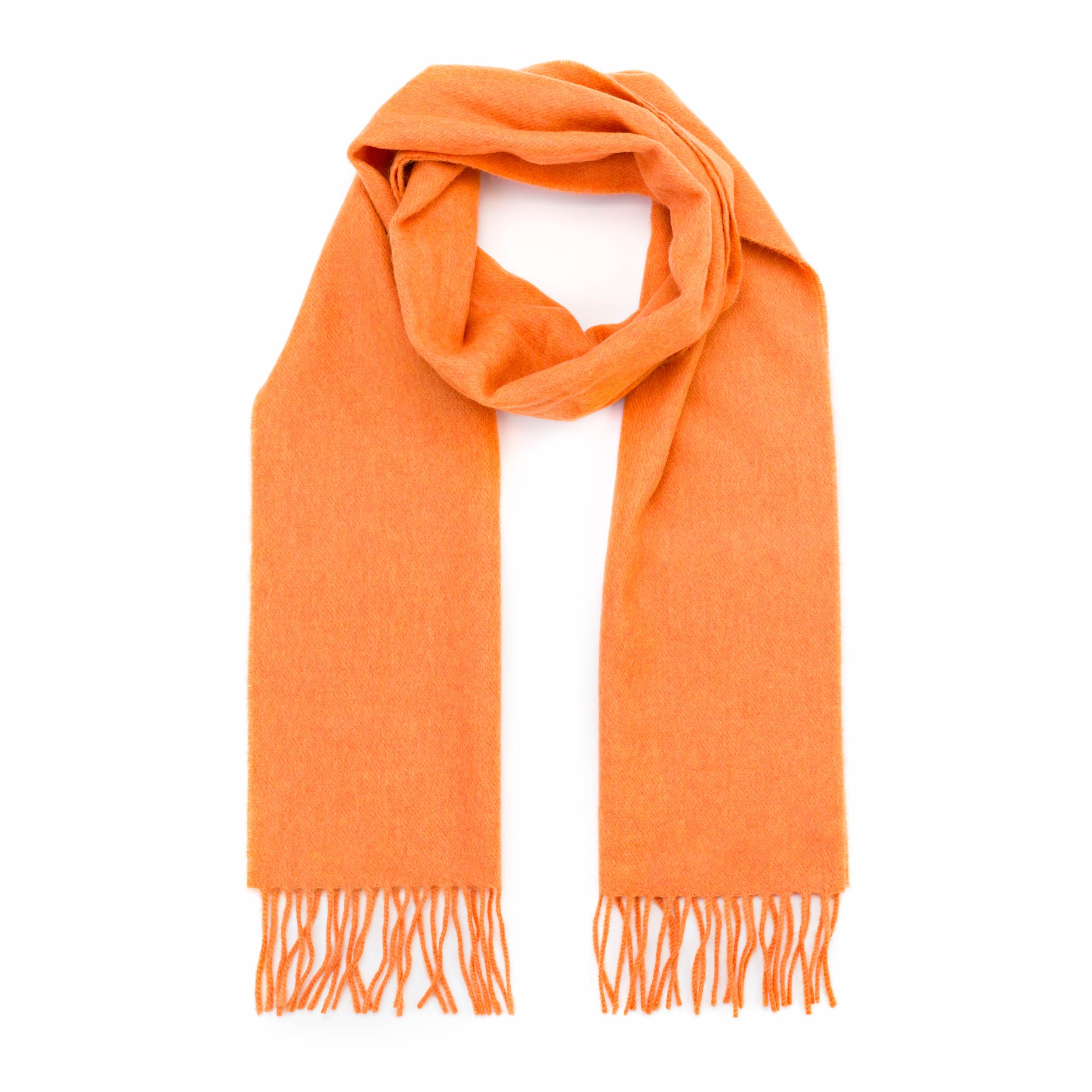 John Hanly Merino Scarf | Tangerine