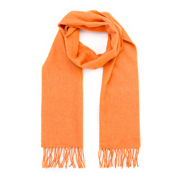 John Hanly Merino Scarf | Tangerine