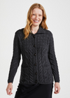 Merino Ladies Aran Cardigan