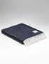 McNutt of Donegal Midnight Herringbone Blanket | Pure Irish Wool