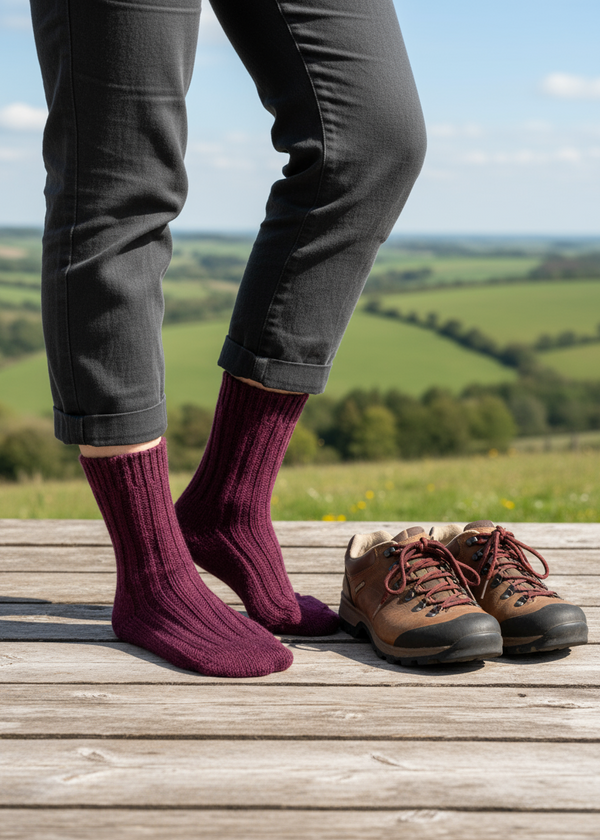 Irish Wool Neppy Socks | Women's
