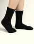 Schwarze irische Wollnoppensocken | Größe L