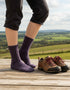 Purple Irish Wool Neppy Socks | Women's