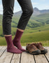 Irish Wool Neppy Socks | Women's | Cipolla-Pink