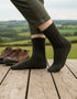 Green/Palude Irish Wool Neppy Socks | Large