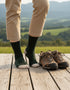 Bottle Green Irish Merino Wool Socks | Women's