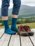 Blue Navy Irish Merino Wool Socks | Women's