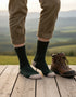 Bottle Green Irish Merino Wool Socks | Large