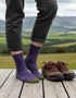 Purple Irish Merino Wool Socks | Women's