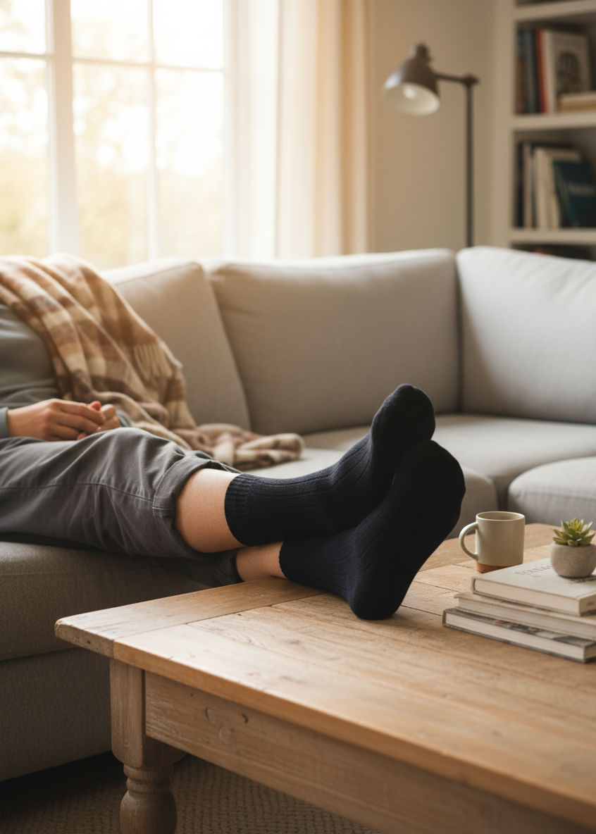 West of Ireland Cashmere Mix Socks | Black
