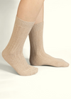 West of Ireland Cashmere Mix Socks | Beige