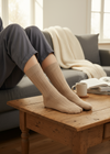 West of Ireland Cashmere Mix Socks | Beige