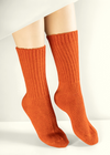 West of Ireland Cashmere Socks | Orange