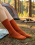 West of Ireland Cashmere Socks | Orange