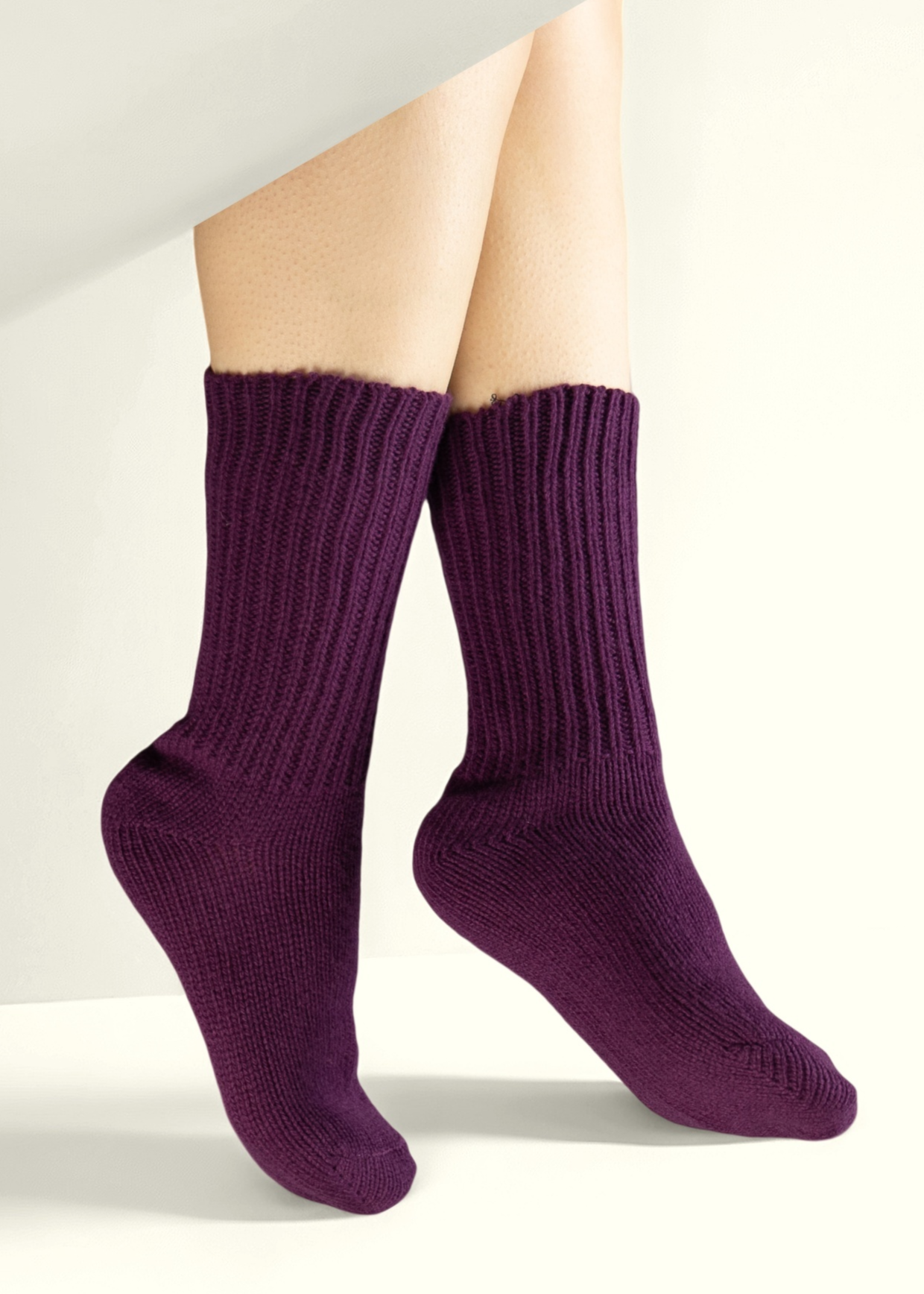 West of Ireland Cashmere Socks | Purple