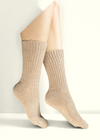 West of Ireland Cashmere Socks | Beige