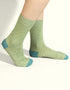 West Of Ireland Merino Socks | Lime