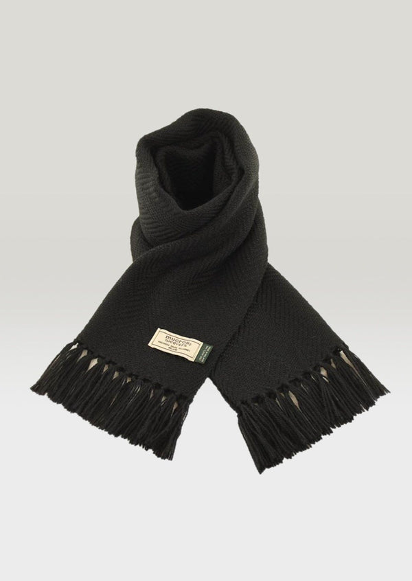 Mucros Alpaca Black Scarf