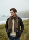 Mucros Alpaca Scarf | Brown Red