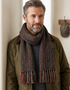 Mucros Alpaca Scarf | Made in Ireland | 100% Alpaca Wool | Red Mix