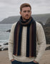 Écharpe en laine Mucros Donegal - Moutarde marine | Fabriquée en Irlande