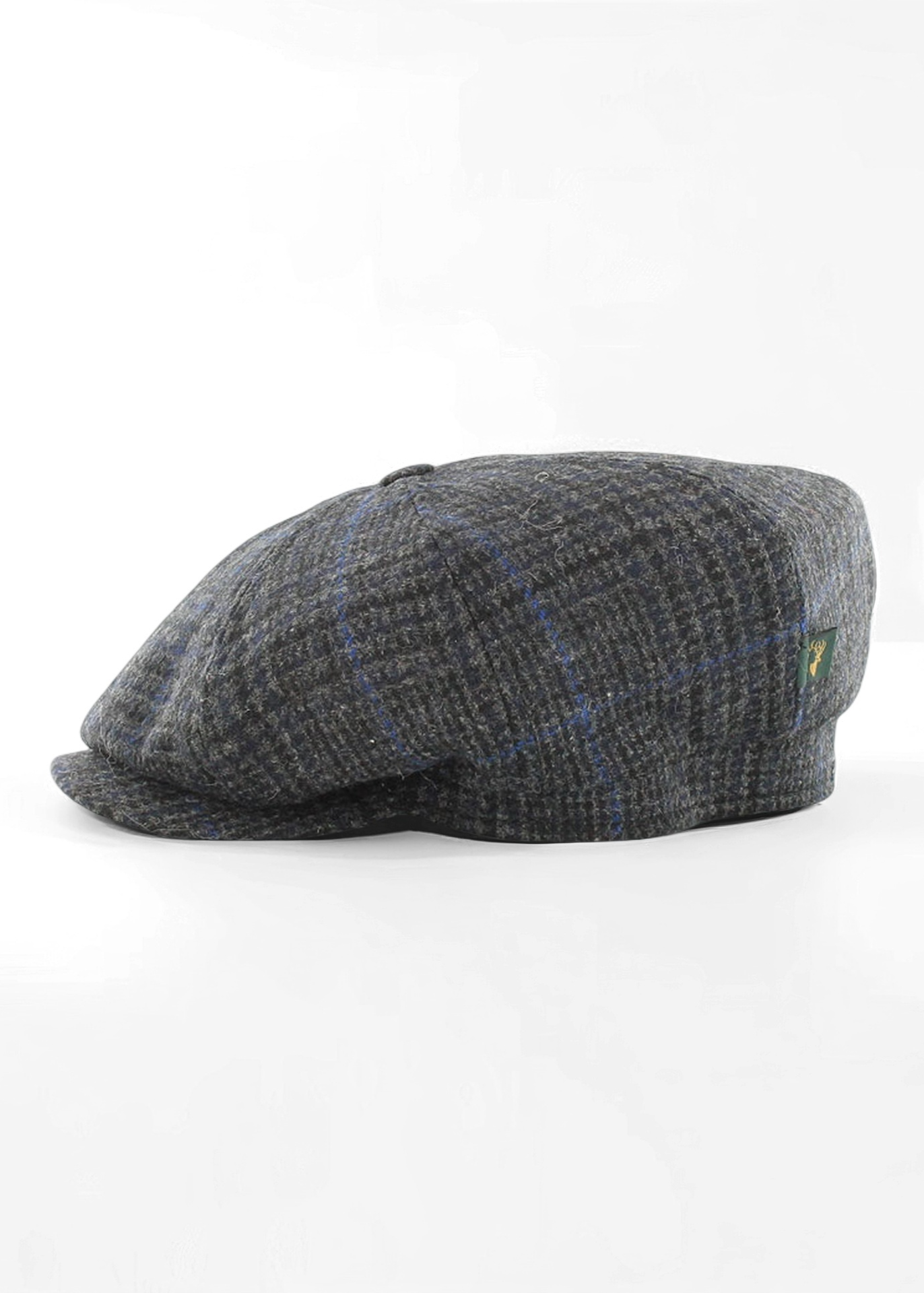 Mucros Driving Cap | Charcoal Blue