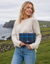 Mucros Erin Bag | Navy Blue Check