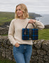 Sac Mucros Fiona | Carreaux bleu marine