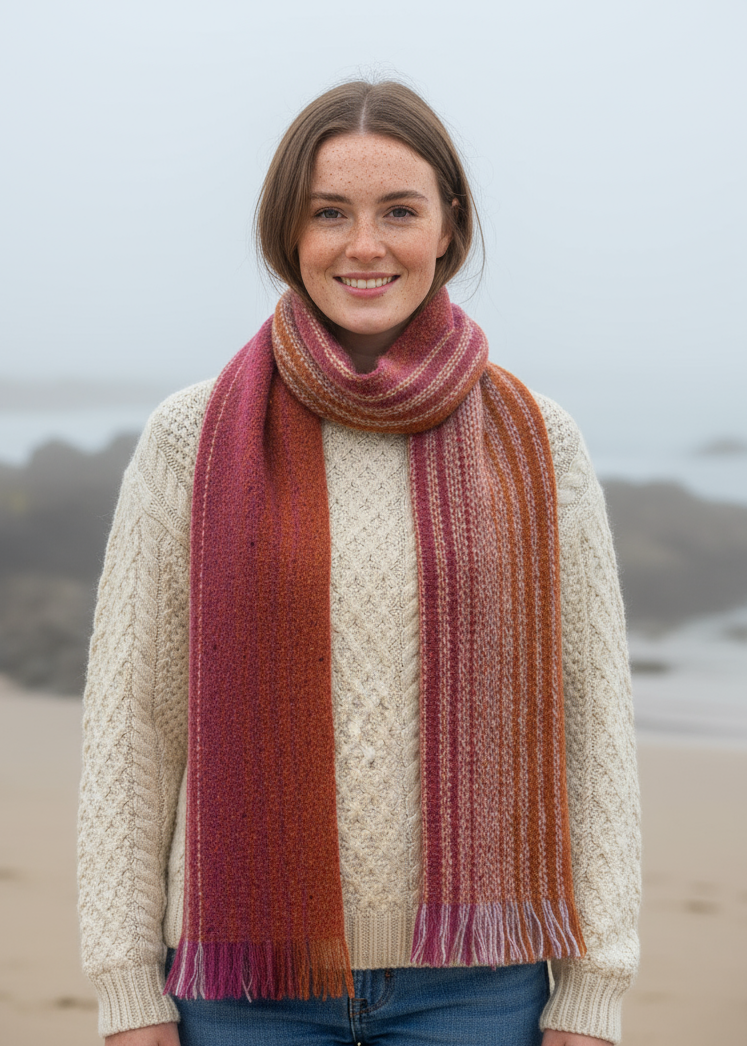 Mucros Islander Scarf | Mustard Mix