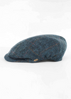 Mucros Kerry Cap | Blue Herringbone
