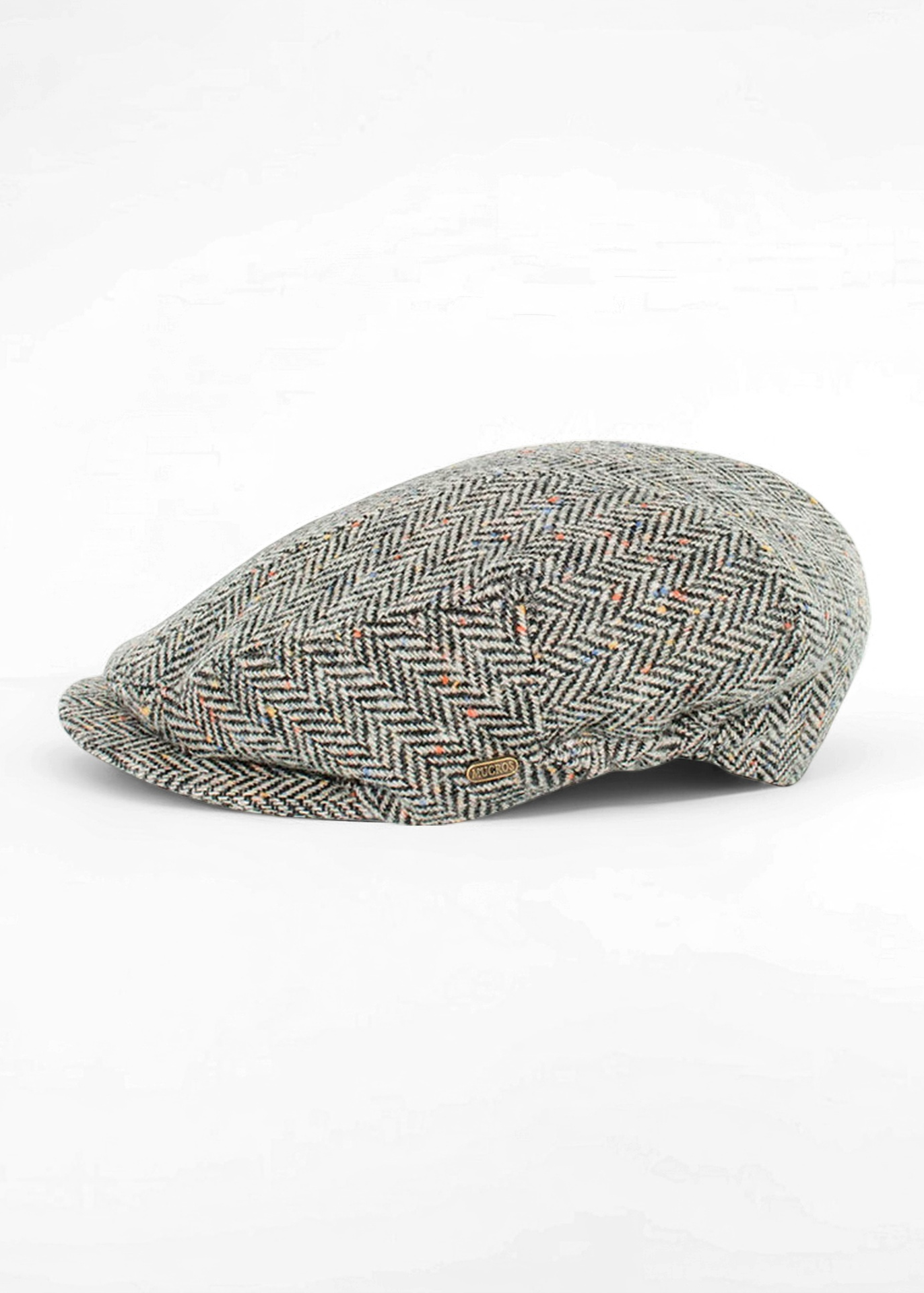 Mucros Kerry Cap | Grey Herringbone